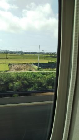 新幹線からの眺め