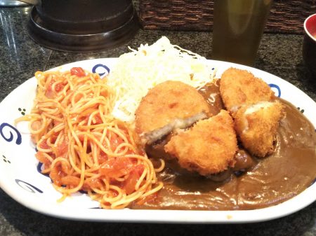 ナポリタン＆コロッケカレー