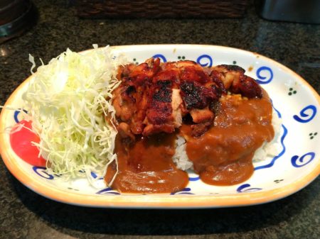 チキンの生姜焼きカレー