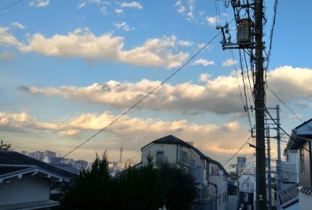 帰り道の空