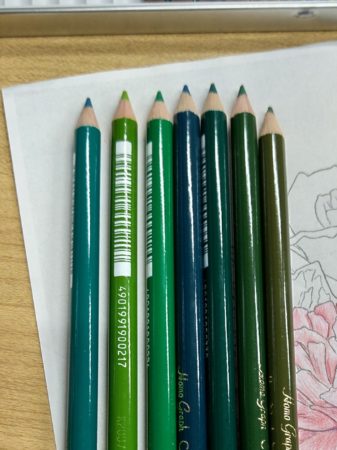 緑の色鉛筆